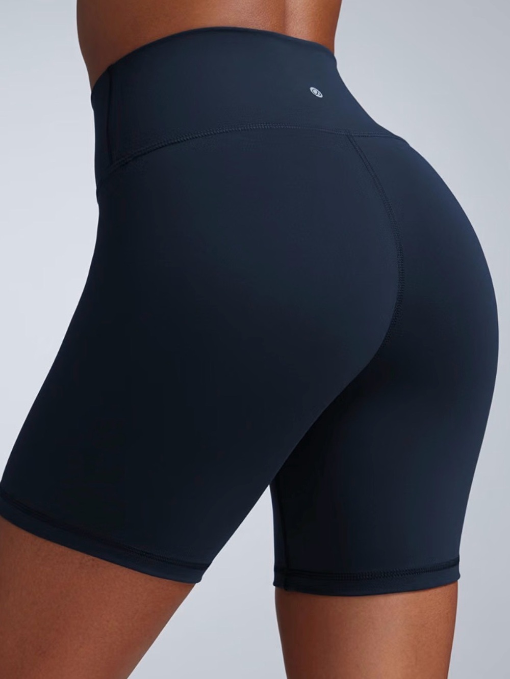 CRZ YOGA Navy High-Rise Bike Shorts